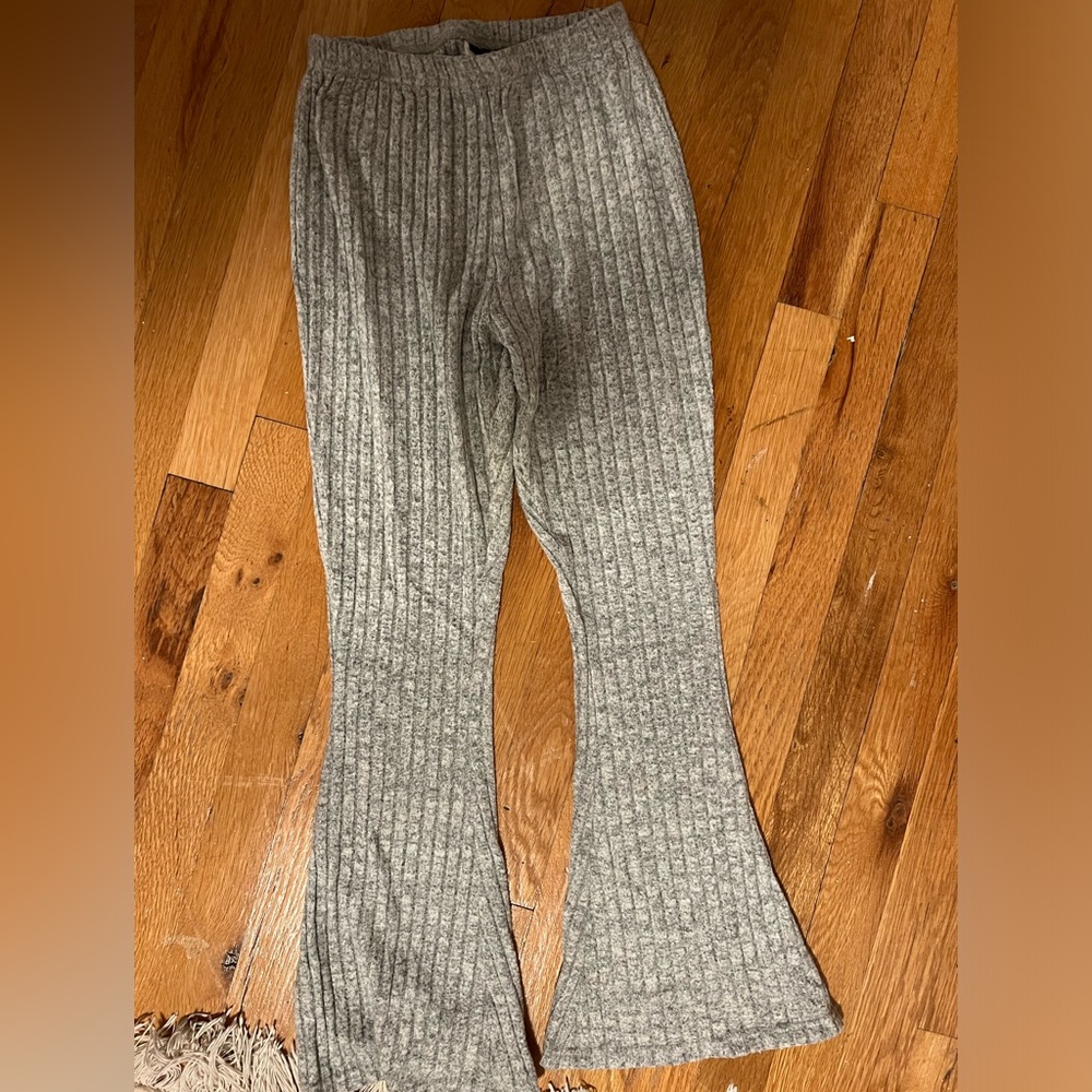 grey flares h&m